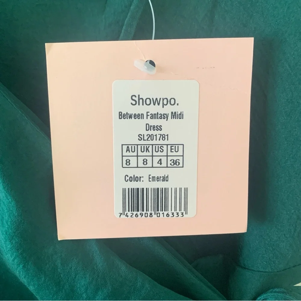 Showpo. Between Fantasy Midi High Low Wrap Dress - Picture 13 of 15